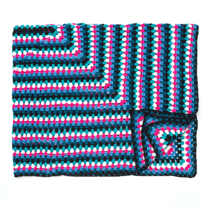 Caron Granny Goes Bright Crochet Blanket Single Size