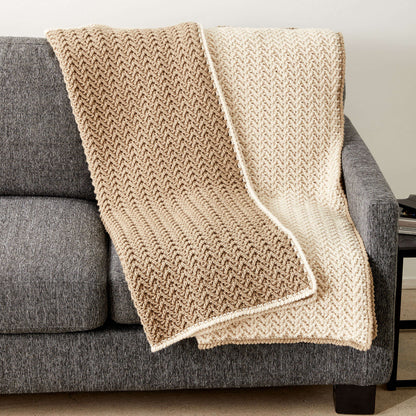 Caron Crochet Texture Lap Blanket Crochet Blanket made in Caron One Pound yarn
