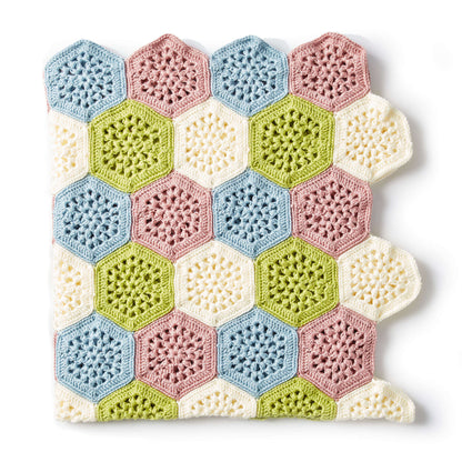 Caron Crochet Hexagon Afghan Single Size