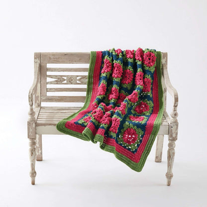 Caron Petal Pops Crochet Blanket Single Size
