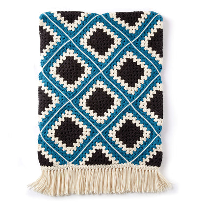 Caron Diamond Crochet Granny Afghan Version 2