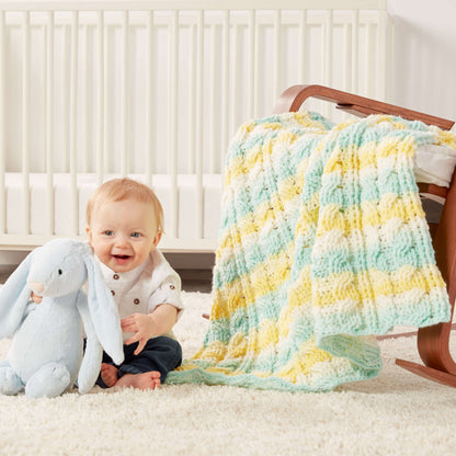 Caron Citrus Cables Crochet Baby Blanket Single Size