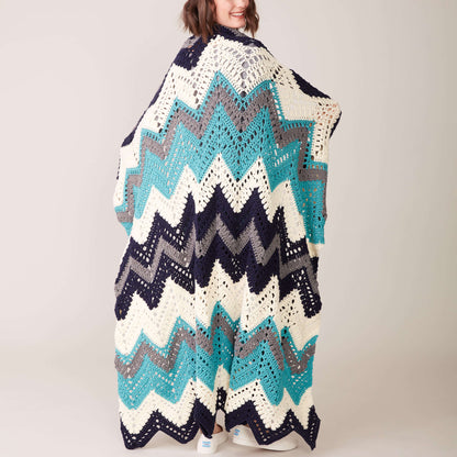 Caron Crochet Chevron Blanket Single Size