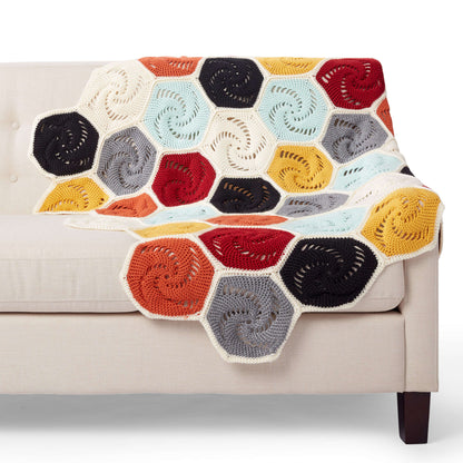 Caron Crochet Hexagons Blanket Single Size