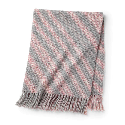 Bias Striped Swirl Crochet Blanket Single Size