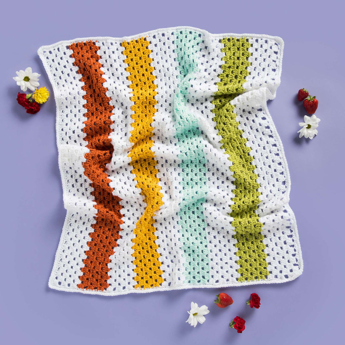 Crochet Blanket made in Caron Simply Soft yarn