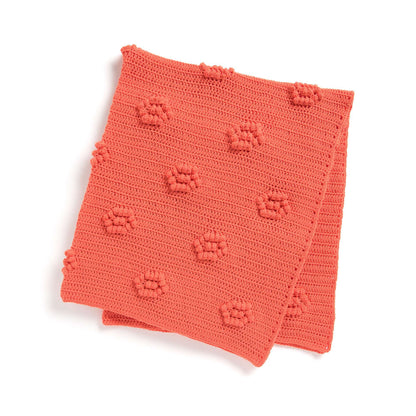 Caron Popcorn Blooms Crochet Blanket Single Size