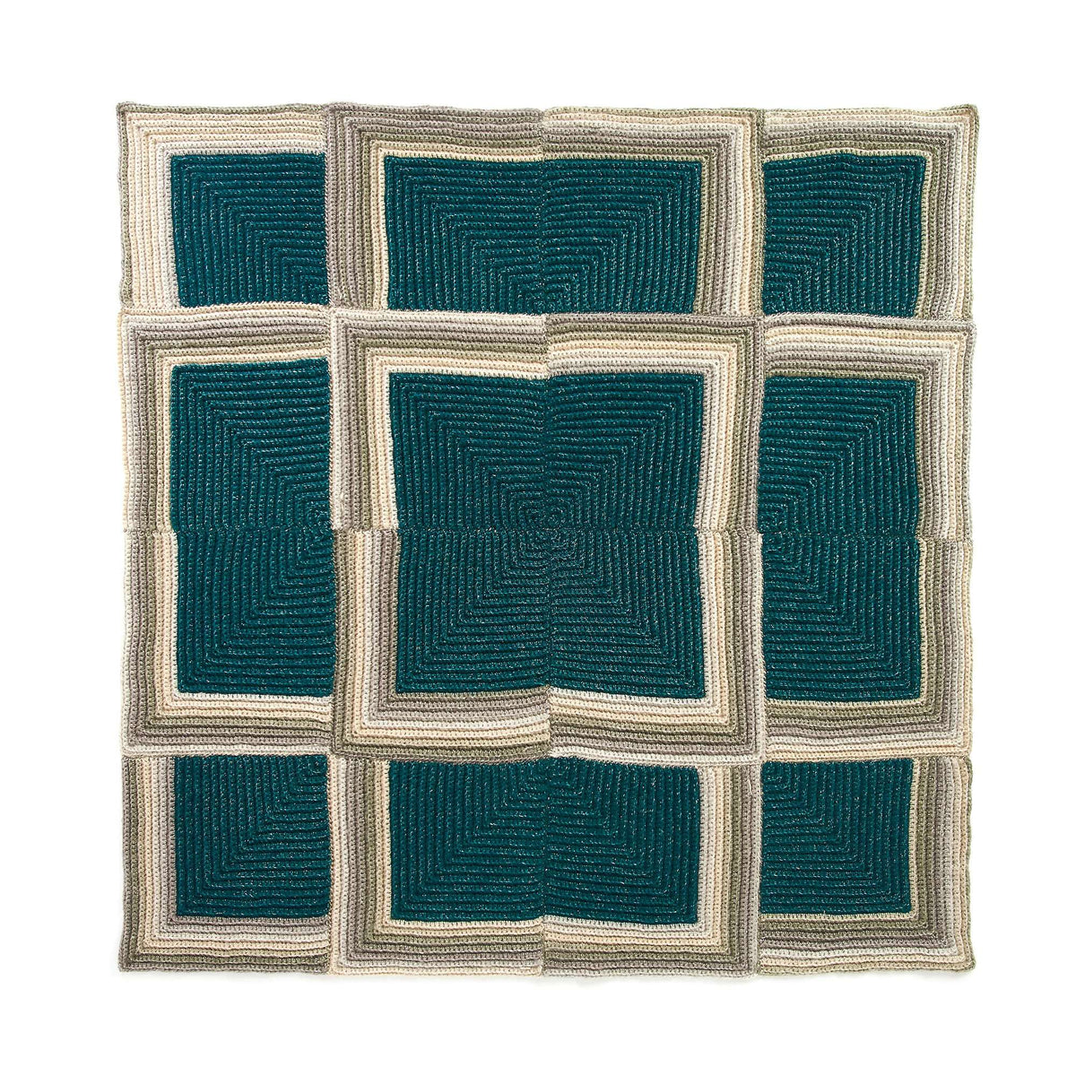 Crochet Blanket made in Caron Crystal Cakes yarn