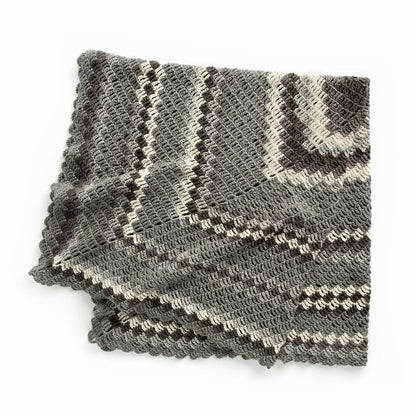 Caron Stacked from the Middle Crochet Blanket Single Size