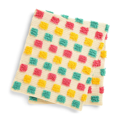Caron Loopy Stripes Crochet Blanket Single Size