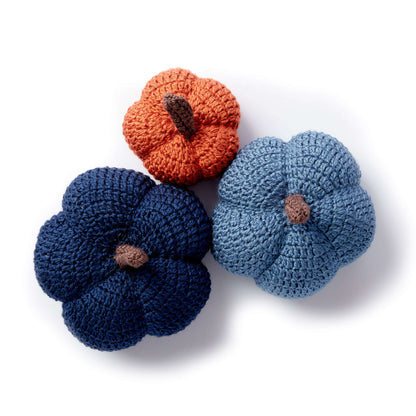 Caron Harvest Crochet Pumpkins Dark Country Blue