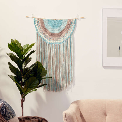 Caron Half Moon Crochet Wall Hanging Single Size