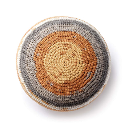 Caron Crochet Pouf Crochet Pouf made in Caron Big Cakes Yarn