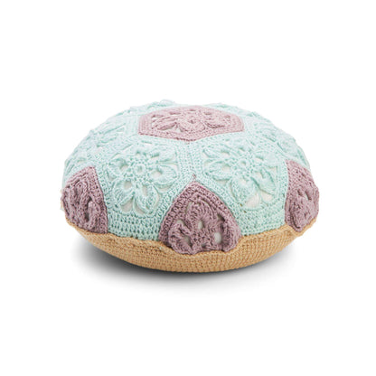 Caron Crochet Granny Hexagon Pouf Single Size