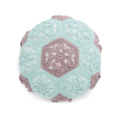 Caron Crochet Granny Hexagon Pouf Single Size