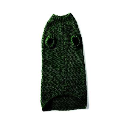 Caron Crochet Dapper Pup Sweater Small