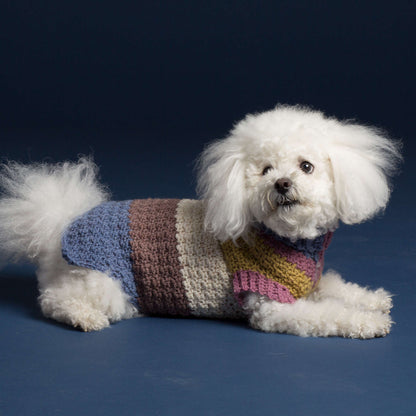 Caron Textured Crochet Dog Coat M