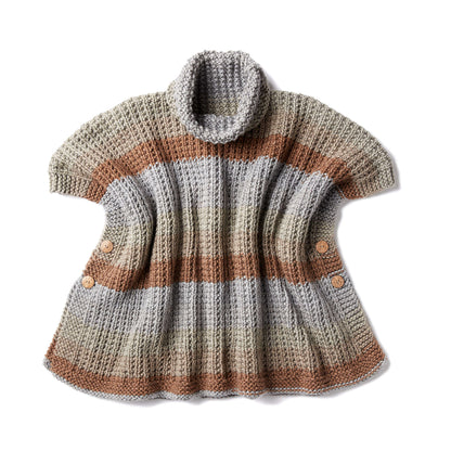 Caron Cozy Up Knit Poncho Single Size