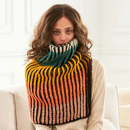 Caron Knit Gotta Split Brioche Cowl Single Size