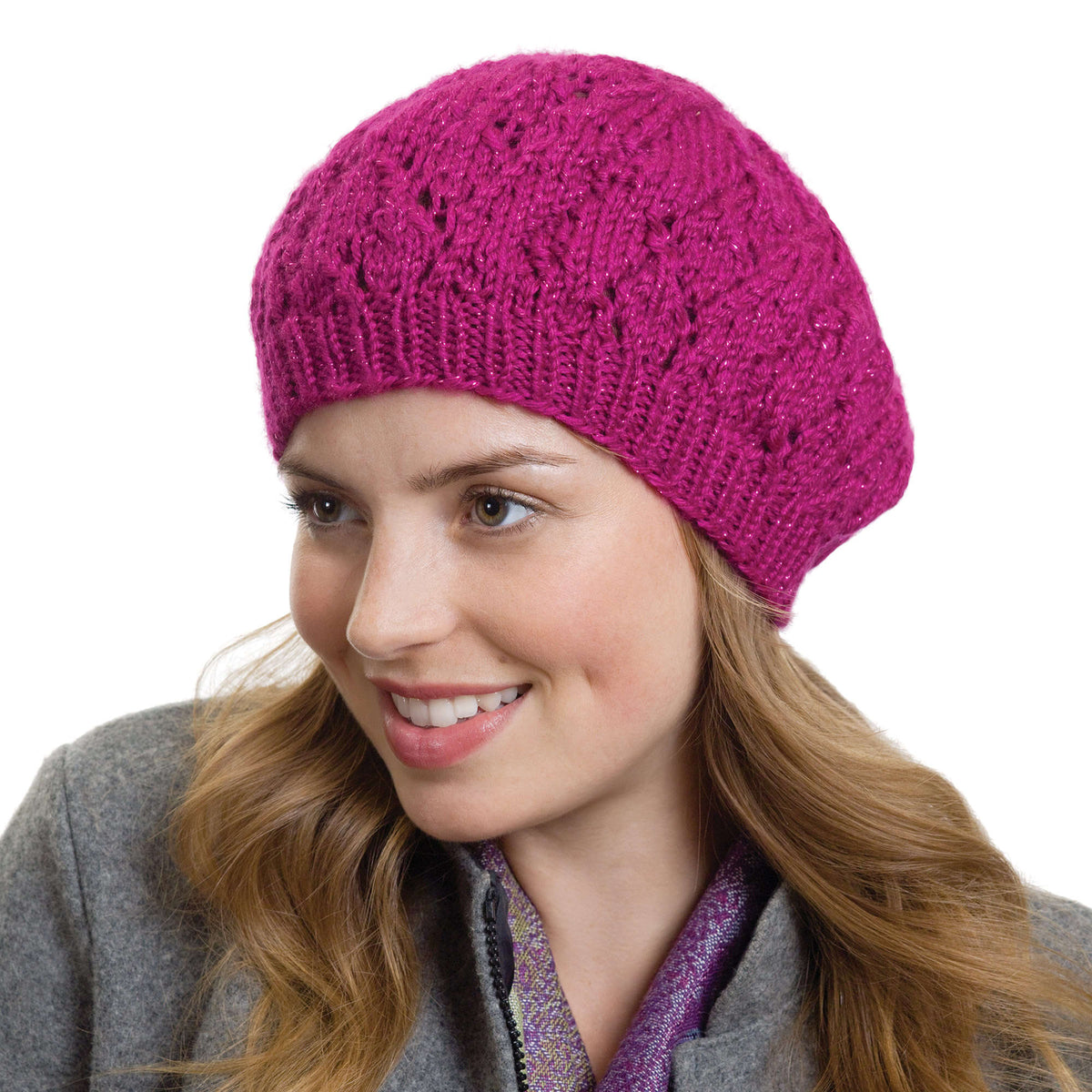 Knit Hat made in Caron Simply Soft yarn