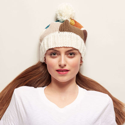 Caron X Pantone Color Chip Knit Hat Single Size