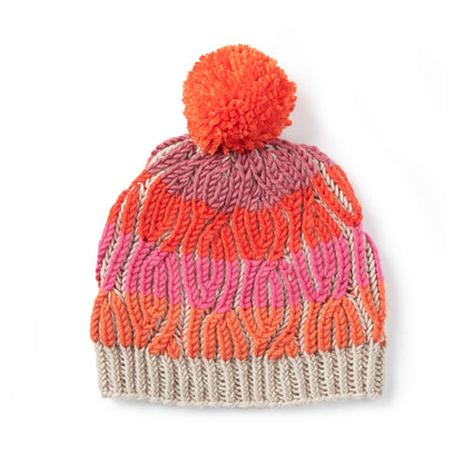 Caron X Pantone Brioche Cables Knit Hat Single Size