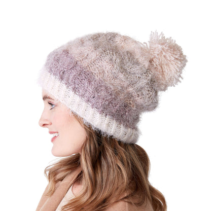 Caron Lucky Horseshoe Cable Knit Hat Single Size