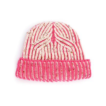 Caron Knit Bicolor Brioche Beanie Single Size