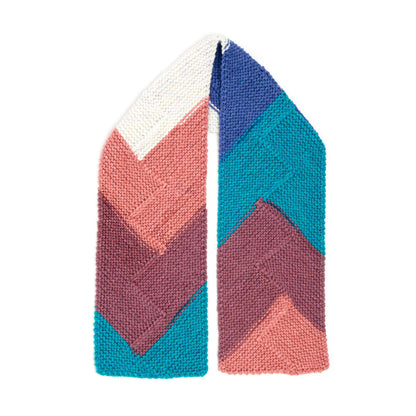 Caron Cross Lines Knit Scarf Single Size