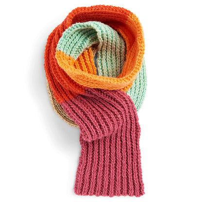 Caron O'Go With the Flow Knit Scarf Single Size