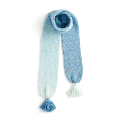 Caron Fade Out Knit Scarf Knit Scarf made in Caron Colorama Halo Perfect Phasing Yarn