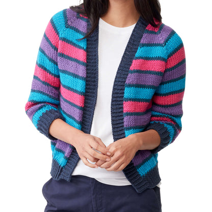 Caron X Pantone Cropped Raglan Knit Cardigan M