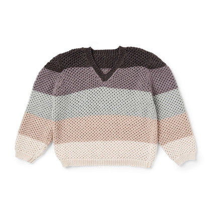 Caron x Pantone Shaded Steps Knit V-Neck Pullover M
