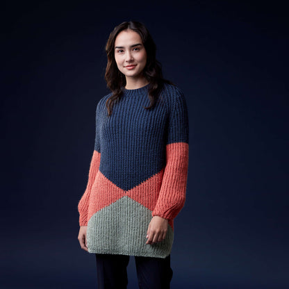 Caron Bold Angles Knit Pullover 2/3XL