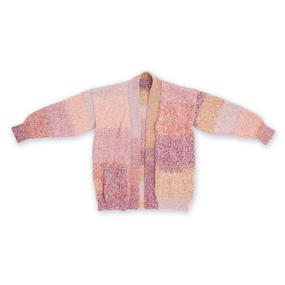Caron Dropped Shoulder Knit Cardigan 2/3 XL