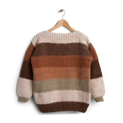 Caron Let's Go Beginner Stripes Knit Sweater M