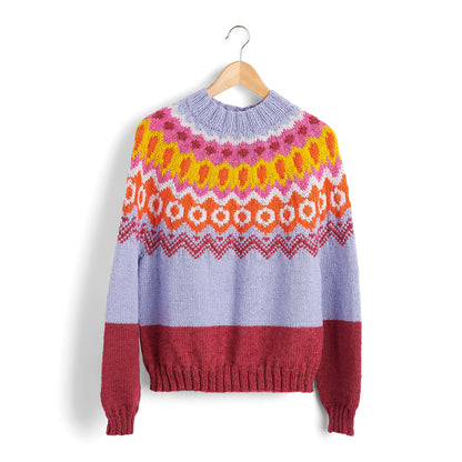 Caron Knit Fair Isle Pullover 4/5XL