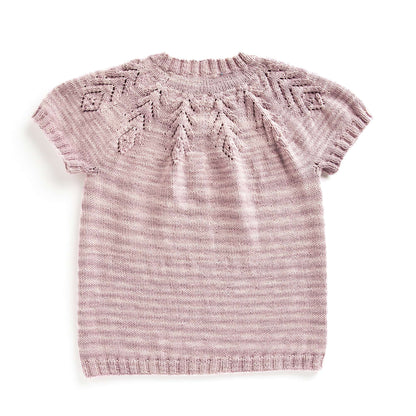 Caron Knit Lace Yoke Tee 2/3 XL