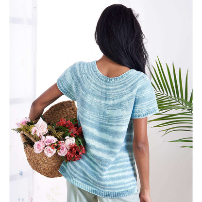 Caron Top Down Knit Tee 2/3 XL