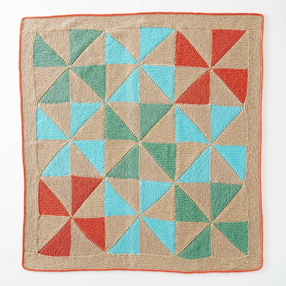 Caron Country Quilt Knit Baby Blanket Single Size