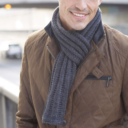Caron Knit Men's Interchangeable Scarves Steep Diagonal