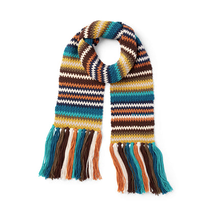 Caron X Pantone Earthy Stripes Knit Scarf Single Size