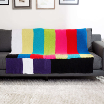 Caron Tv Party Knit Blanket Single Size