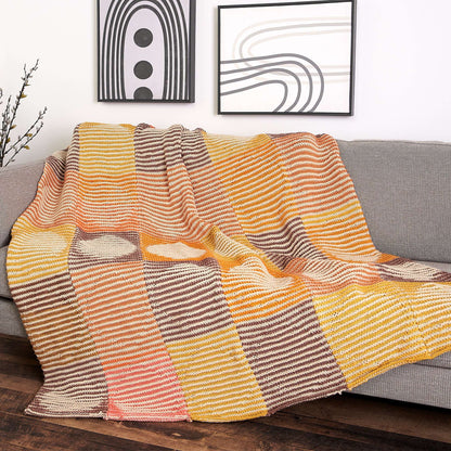 Caron Shadow Knit Circles Blanket Single Size