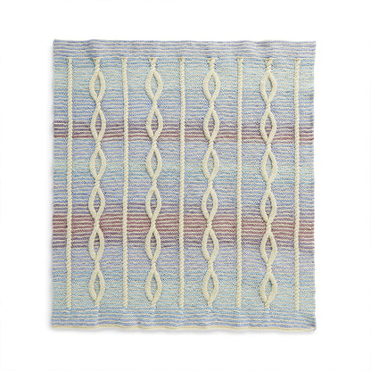 Caron Tonal Cables Knit Lapghan Single Size