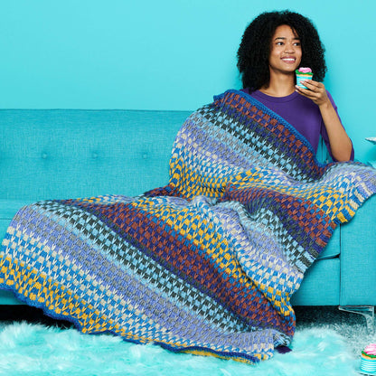Double the Stripe Knit Blanket Single Size