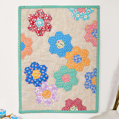 Coats & Clark Sewing English Pieced Petit Garden Quilt Single Size