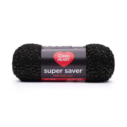 Red Heart Super Saver Metallic Yarn Black/Gold