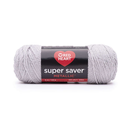 Red Heart Super Saver Metallic Yarn Light Grey