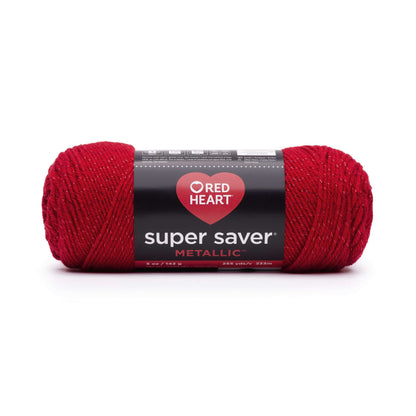 Red Heart Super Saver Metallic Yarn Red